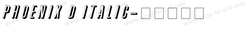 Phoenix D Italic字体转换